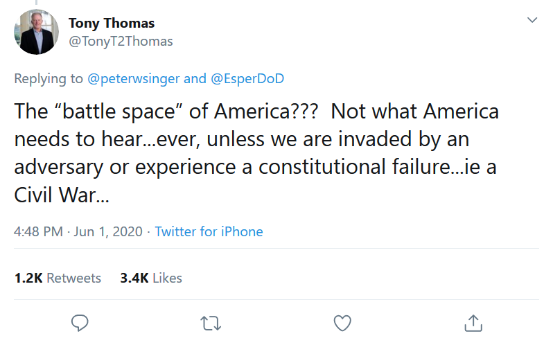 Screenshot_2020-06-04 (1) Tony Thomas on Twitter peterwsinger EsperDoD The “battle space” of America Not what America needs[...]